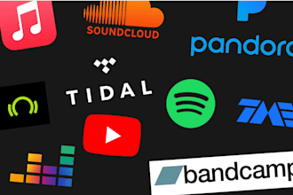 do organic tidal promotion, soundcloud, itunes, bandcamp, apple music promotion