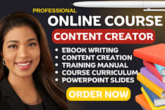 create ebook online course, course creation and course curriculum on thinkific