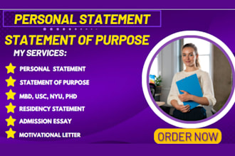 expertly edit your personal statement, statement of purpose, or admission essay