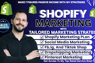 shopify marketing, shopify SEO, shopify promotion for ecommerce marketing sales