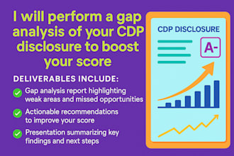 perform a gap analysis of your cdp disclosure to boost your score