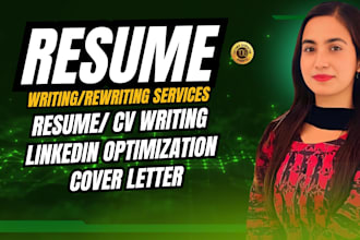 rewrite and upgrade professional resume, cover letter and linkedin optimization