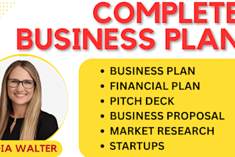 write a complete business plan with a financial plan