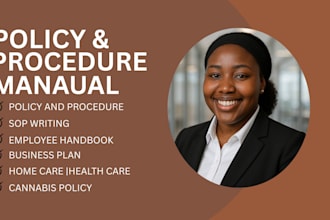 write unique home care, policy and procedure manual
