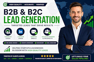 b2b lead generation linkedin leads targeted email list and prospect list