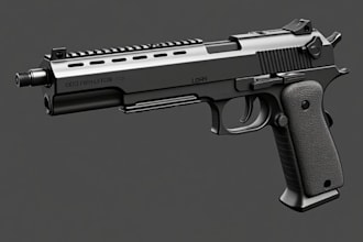 design 3d gun models, weapons, and game ready assets for unity and unreal engine