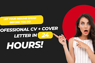 create a job winning resume, CV and cover letter