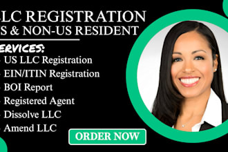 do US llc registration, ein, boi report, registered agent, dissolve llc