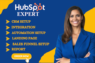 expert hubspot integration CRM automation setup  landing pages  sales funnel