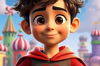 fazer retratos de ia disney pixar 3d