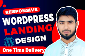 design or redesign elementor wordpress landing page, homepage, one page website