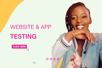 test your website, software or mobile app