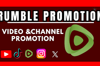 do rumble video promotion USA rumble channel shoutout organic subscribers, views