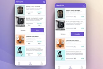 auction platform app, bid tracker app, live bidding app, book marketplace app