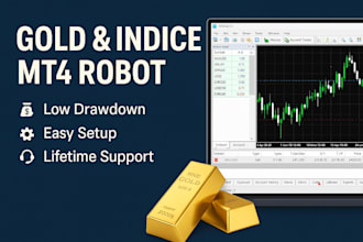 provide a powerful mt4 forex robot for gold and indices with low risk forex bot