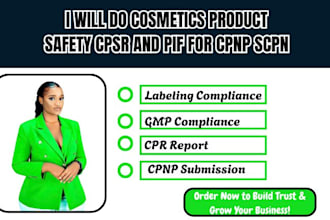 do cosmetics product safety cpsr and pif for cpnp scpn