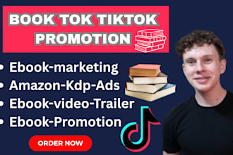 viral tiktok booktok book ranking ebook marketing tiktok video ads