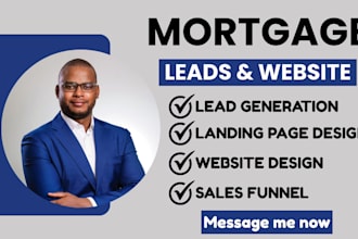 generate mortgage leads mortgage broker mortgage landing page website mortgage