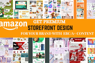 design amazon enhanced brand content, amazon a plus content, store front design