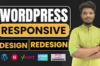 do design, redesign, portfolio, business, blog and wordpress website development