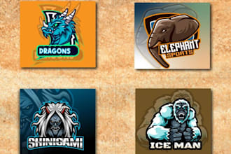 do gaming mascot character logo for twitch, youtube