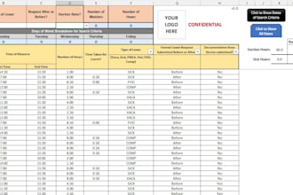 customize an excel HR employee time tracker with built in automation