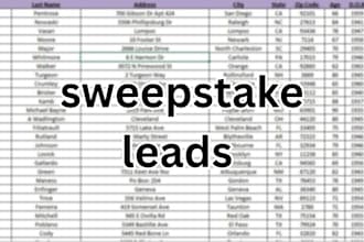generate high quality leads or enter you into sweepstakes manually