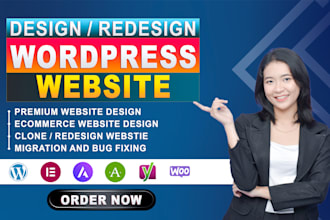 design,clone, revamp wordpress website with elementor pro