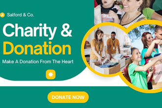 design a charity website, non profit website, donation website, ngo website