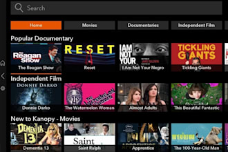 develop android tv dashboard, ott app, iptv app, admin panel