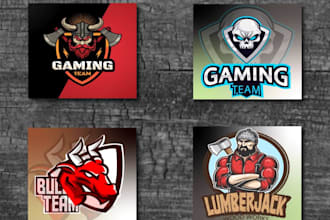 make gaming logo for youtube, twitch