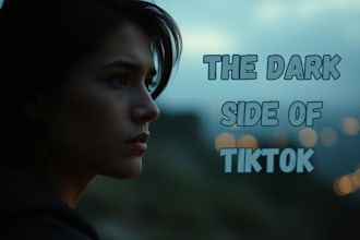 viral tiktok script, narration and thumbnail design