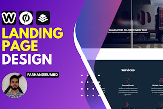 design responsive weebly, unbounce or leadpages landing page