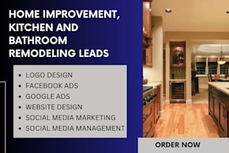 setup facebook leads generation ads for home improvement kitchen bathroom
