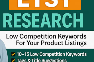 research low competition keywords for etsy product listing