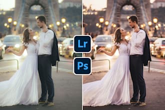 edit your wedding photos in adobe lightroom and photoshop