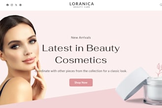 design skincare shopify store cosmetics store skincare website beauty website