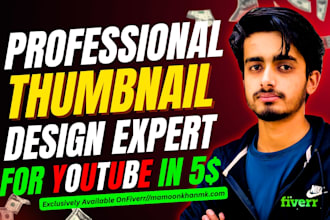 be your best creative youtube thumbnail design expert