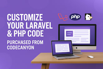 professional laravel PHP website reskin service with codecanyon assets