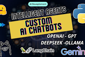 create intelligent chatbots using openai, gpt, gemini, deepseek and ollama llms