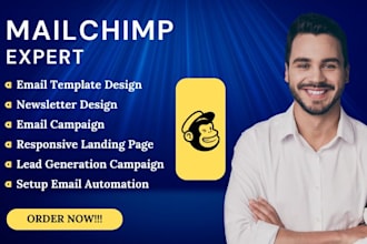 design responsive mailchimp email campaign newsletter