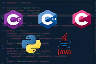 do coding assignments and  fix bugs in c cpp java and python