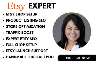 setup etsy shop product listing SEO  store optimization traffic boost
