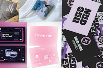 create a complete brand identity kit for gen z  y2k futuristic brands