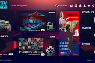 rebrand iptv app, build iptv app, smart TV, live channel app with admin panel