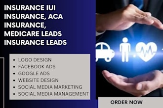 be your insurance social media marketing manager for iul, aca medicare leads