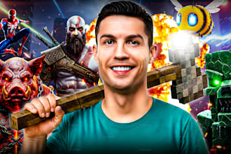 design eye catching youtube gaming thumbnail that get clicks
