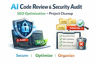 review your ai generated code for security, SEO, and project structure