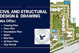 create 2d floor plan, foundation plan, framing plan, mep plan, permit drawings