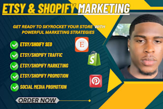 do shopify etsy ebay red bubble SEO and promotion to boost sales